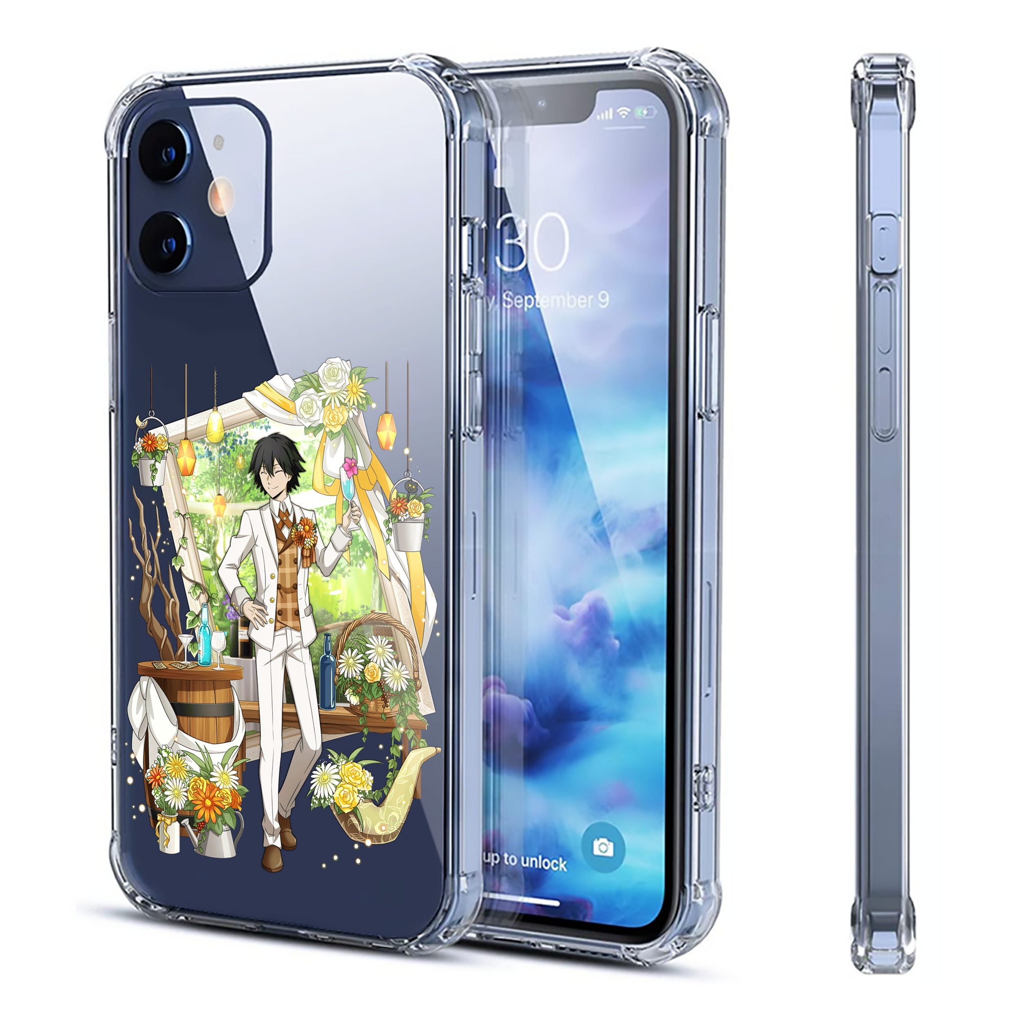 （画像用） 文豪ストレイドッグス Bungo Stray Dogs 【iPhone 12シリーズ対応】透明スマホケース（クリアソフトケース）